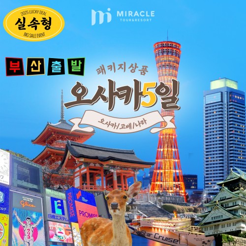 ★가성비 甲★ 오사카 나라 교토 4박5일 실속 패키지