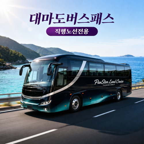 대마도버스 미라클링크패스 직행노선 히타카츠↔이즈하라